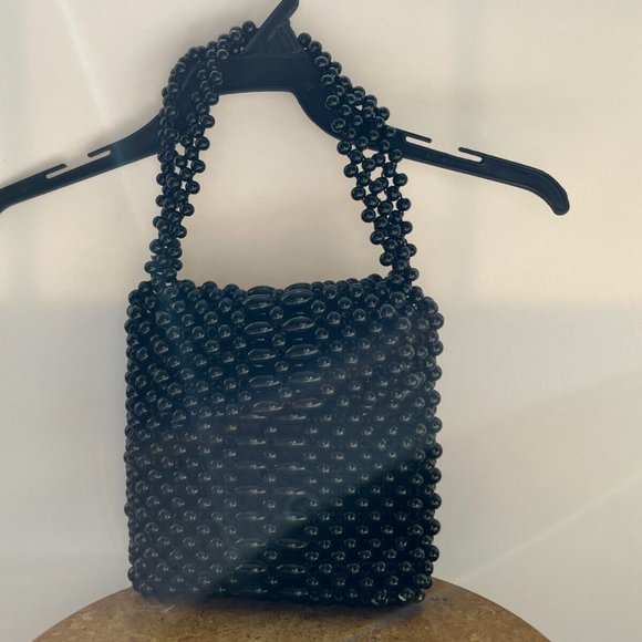 Wayne Taylor Women's Faux Pearl Bag Crystal Elegant Unique Purse Handmade Japan - Picture 4 of 7
